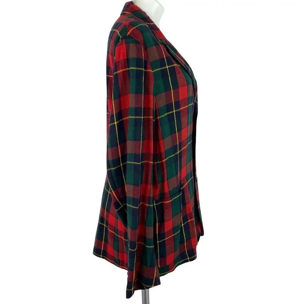 Polo Ralph Lauren Blazer Jacket Plaid Cotton Ultra Lightweight Men's Size XL